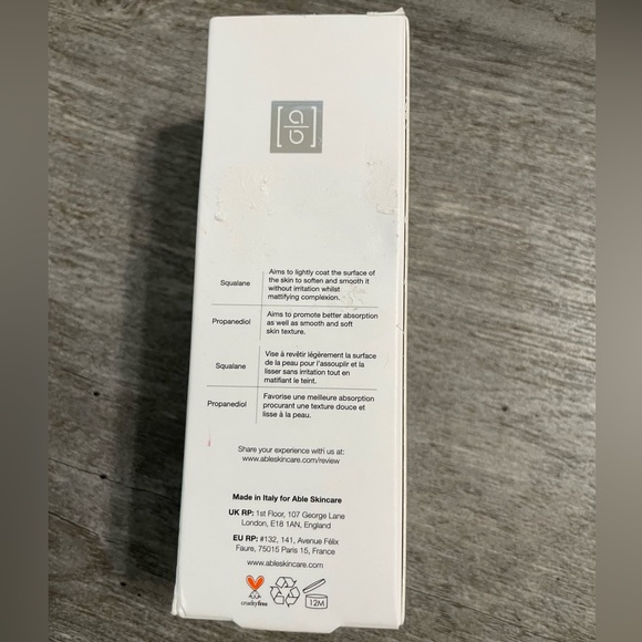 Able Skincare London Squalane Antioxidizing Day Light Moisturizer 1.69 oZ/50 mL - Picture 3 of 6